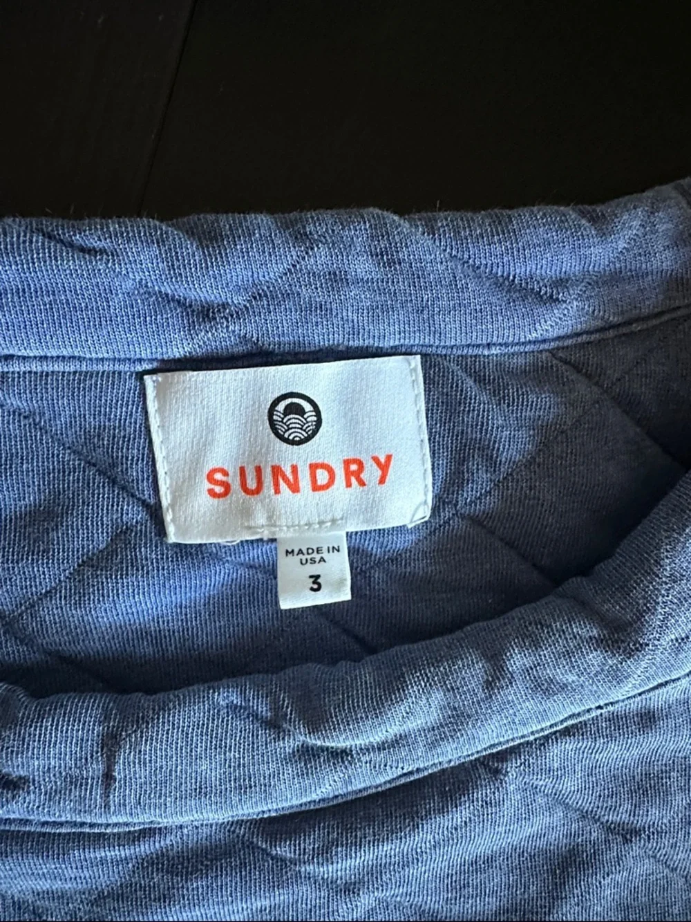 Sundry Quilted Pullover - Picture 2 of 4